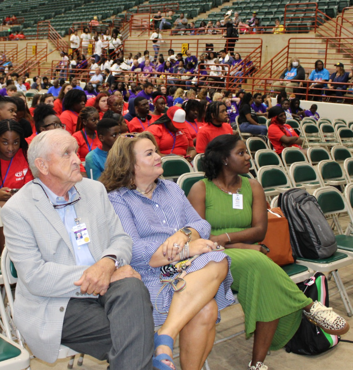 Tom and Jane McCall attended the rally event at the Georgia National Fair in Perry, Georgia.
