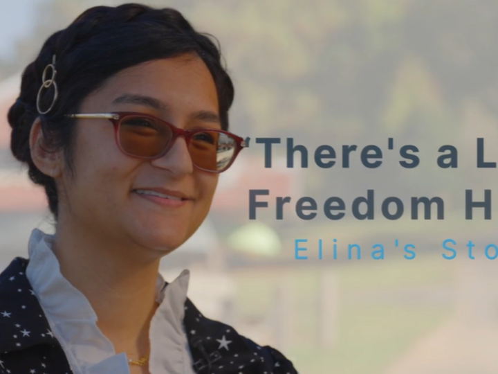 A picture of Elina who is an RWS student. 