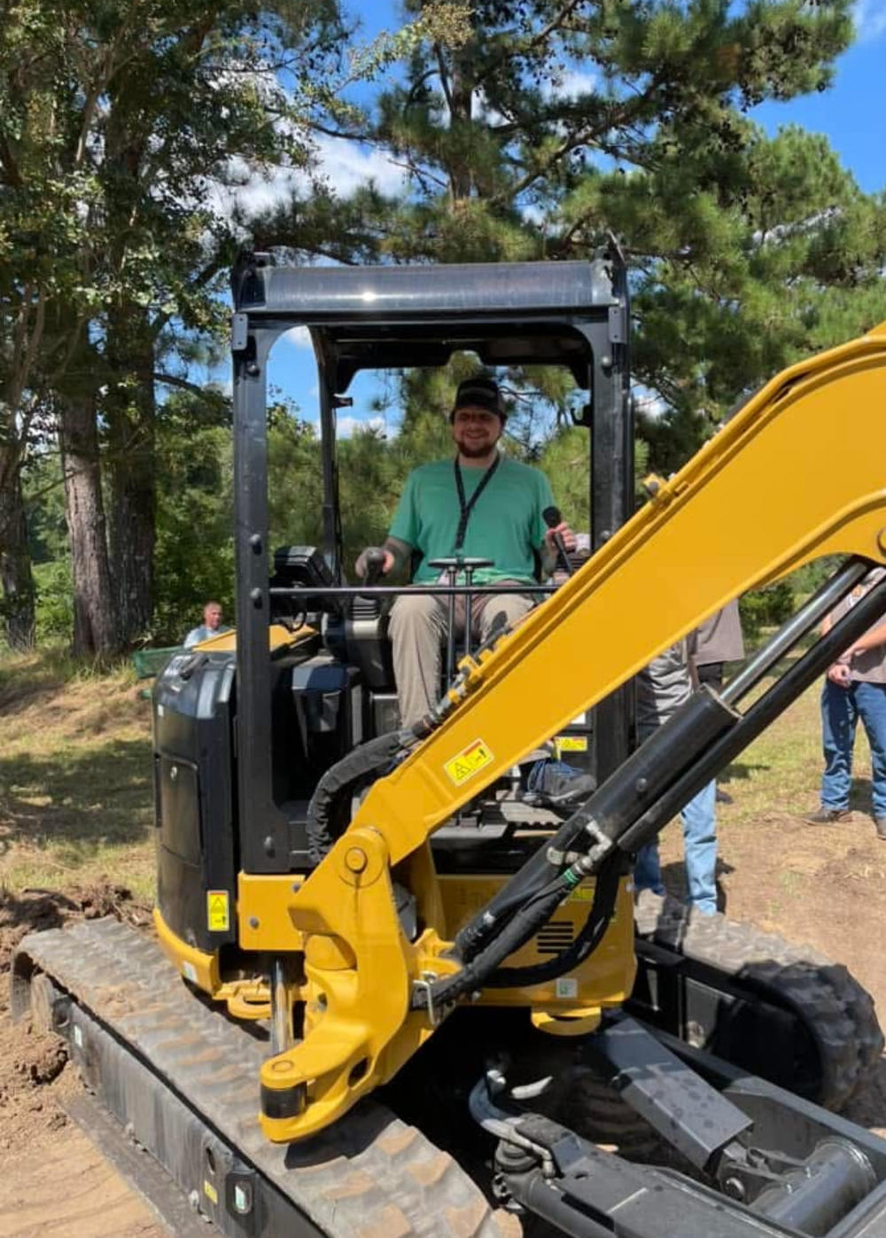An RWS student working on a forklift. 