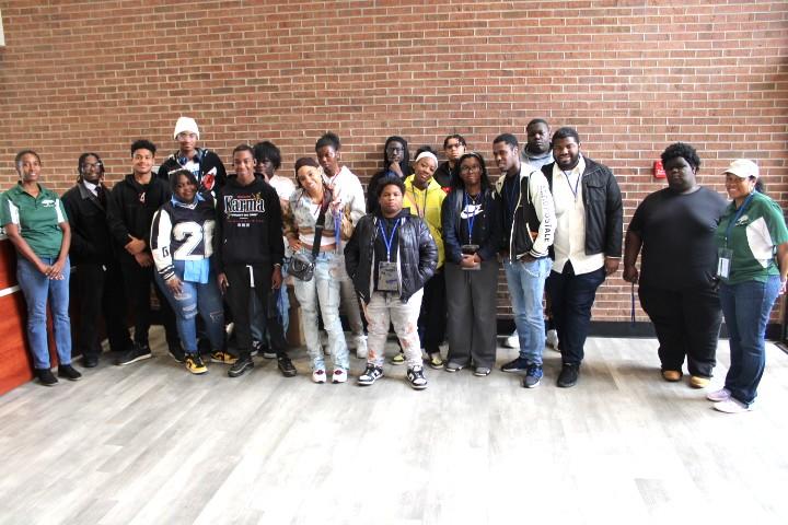 Jennifer Grier, founder of Tree of Life, guided these high school students during GVRA Day at Fort Valley State University in March.